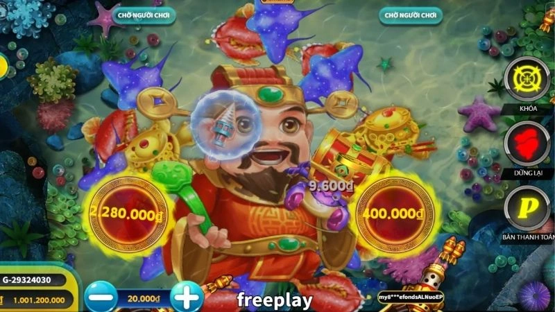 Hạ gục cá Thần Tài nhận thưởng đặc biệt