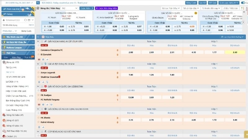 Kèo cược Châu Âu siêu hấp dẫn